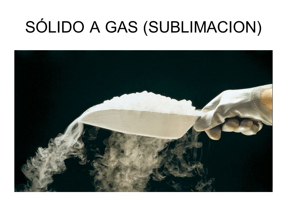 SÓLIDO A GAS (SUBLIMACION)