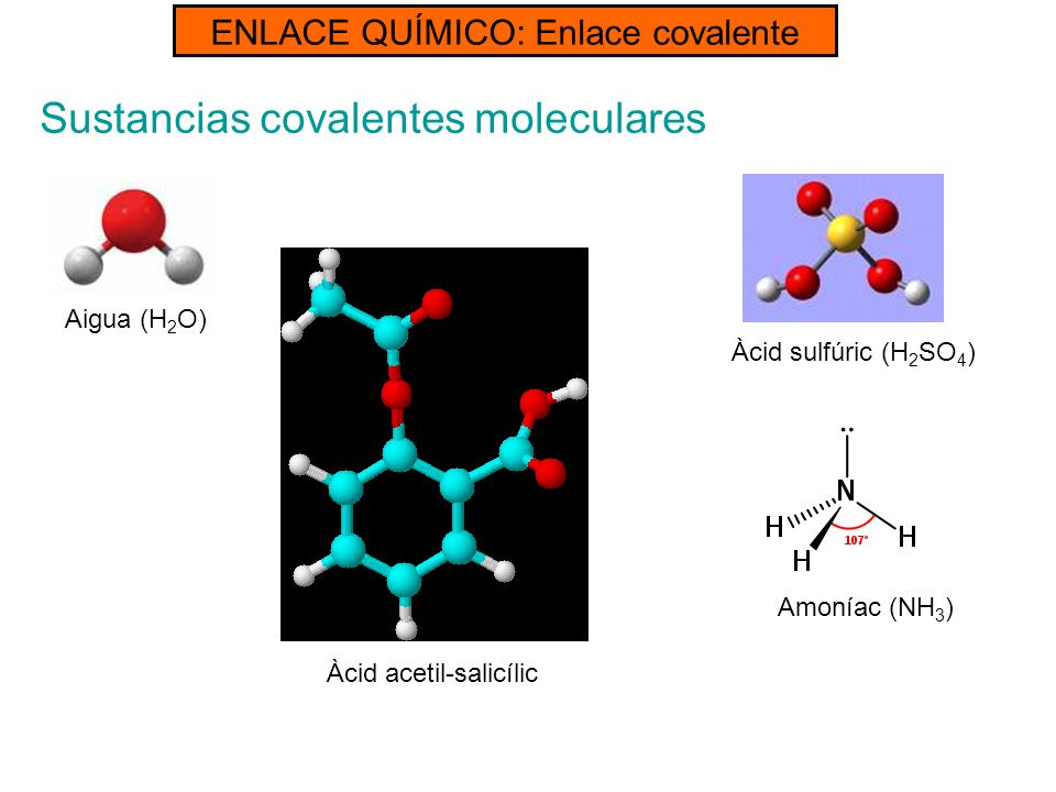 Sustancias covalentes moleculares