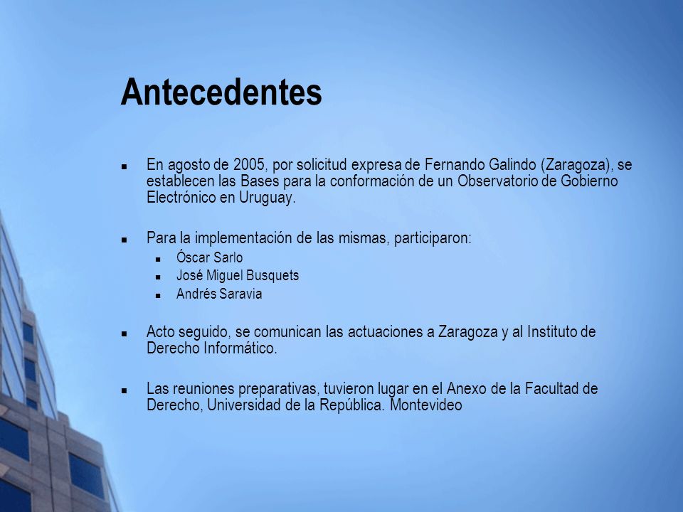 Antecedentes