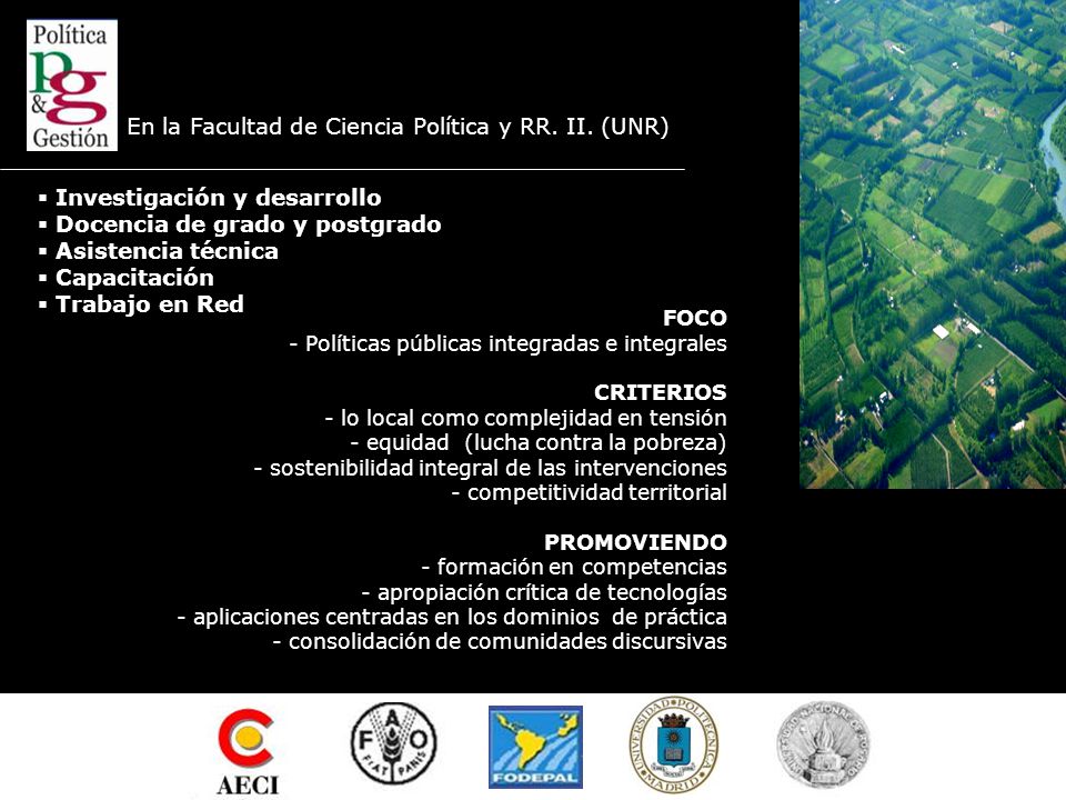 En la Facultad de Ciencia Política y RR. II. (UNR)