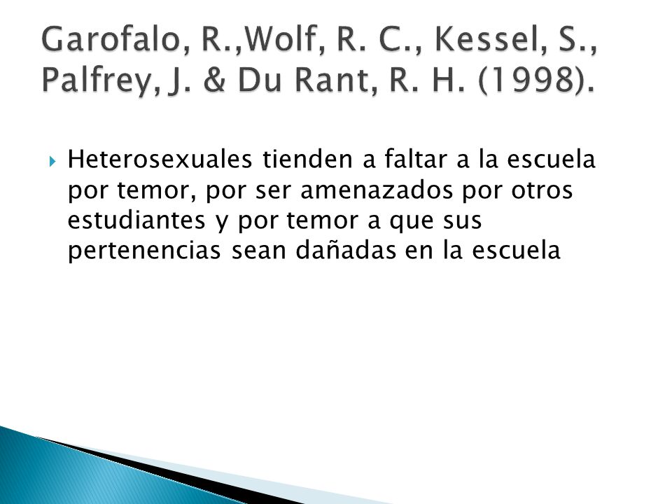 Garofalo, R. ,Wolf, R. C. , Kessel, S. , Palfrey, J. & Du Rant, R. H