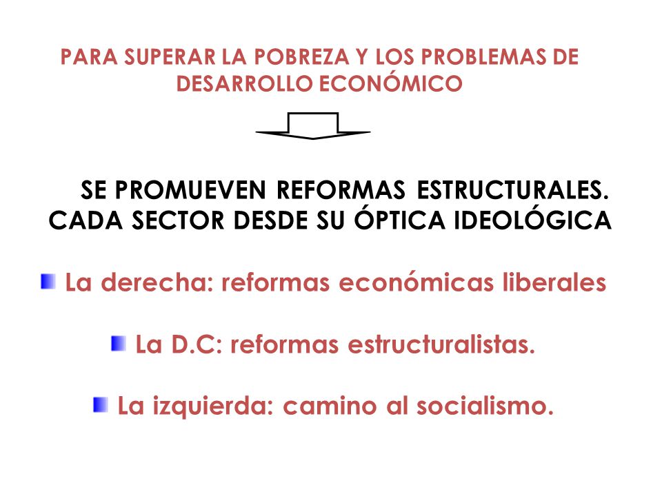 PARA SUPERAR LA POBREZA Y LOS PROBLEMAS DE DESARROLLO ECONÓMICO