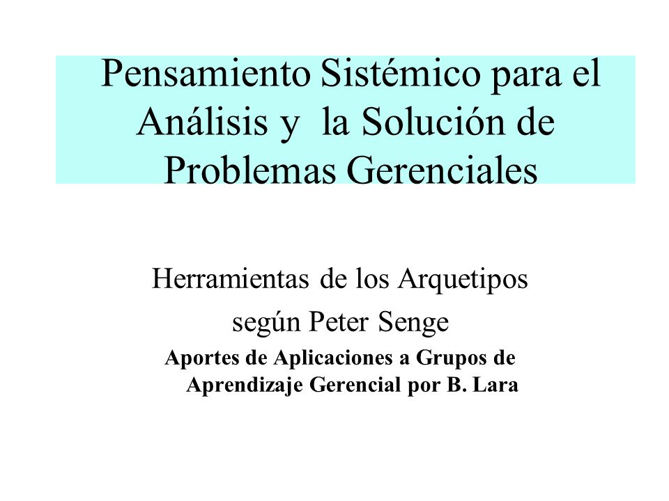 Aportes de Aplicaciones a Grupos de Aprendizaje Gerencial por B. Lara