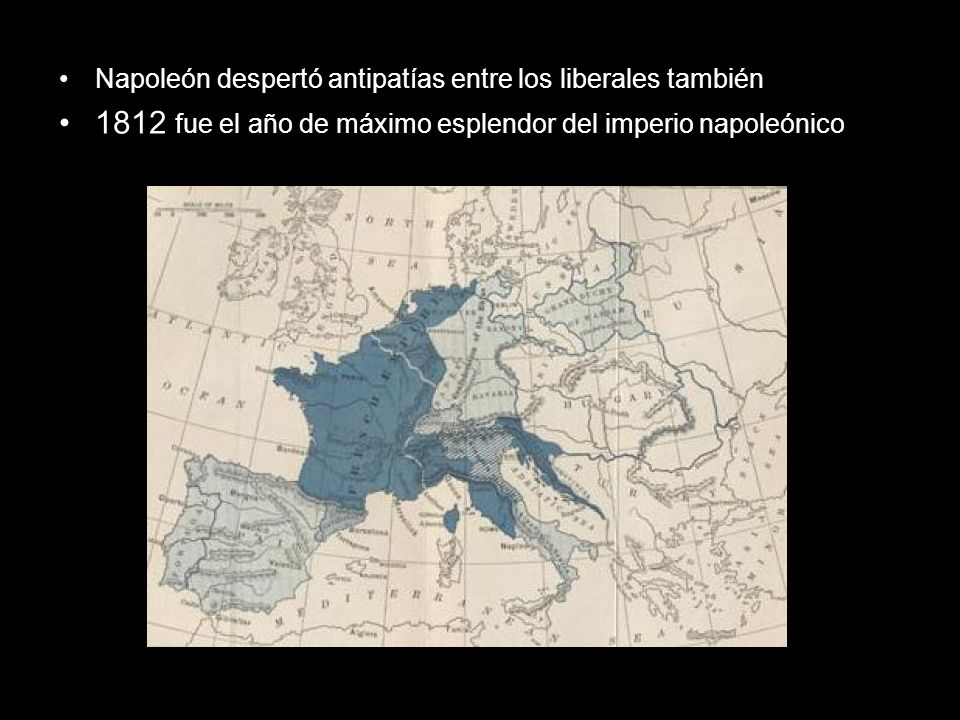 1812 fue el año de máximo esplendor del imperio napoleónico