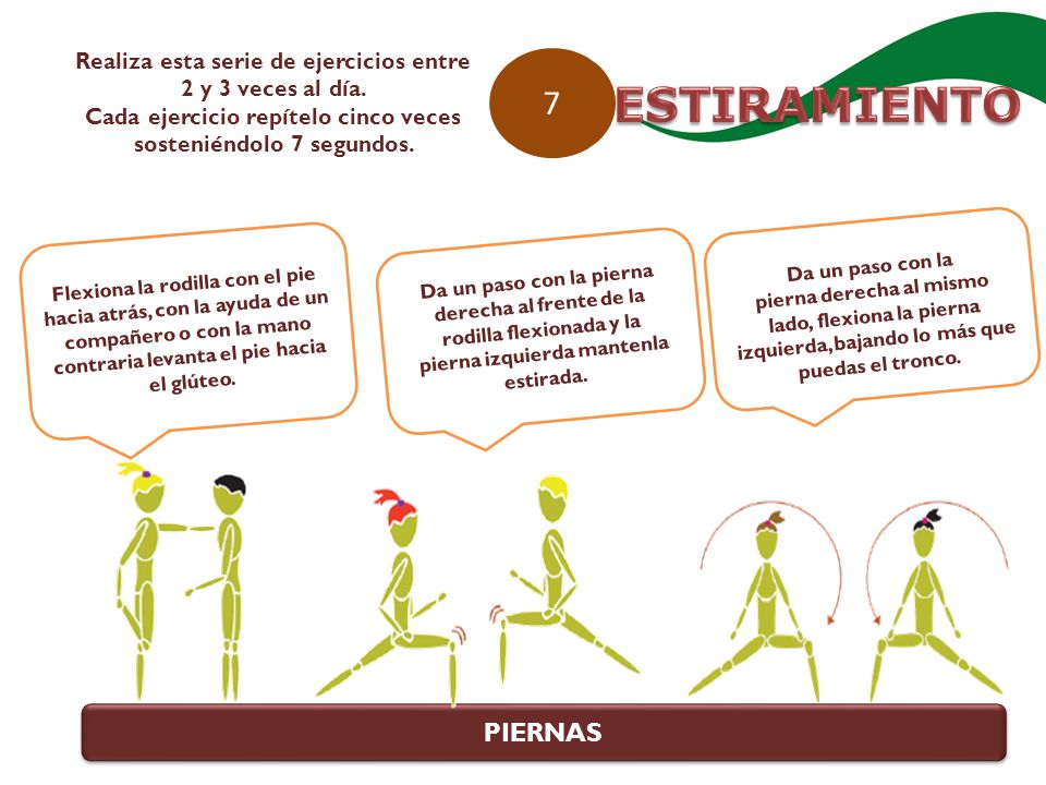 Realiza esta serie de ejercicios entre 2 y 3 veces al día.