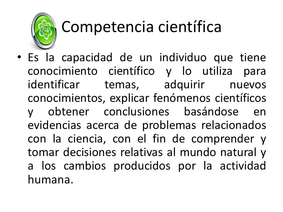 Competencia científica