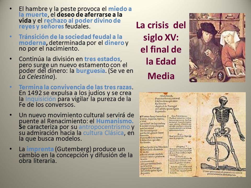 La crisis del siglo XV: el final de la Edad Media