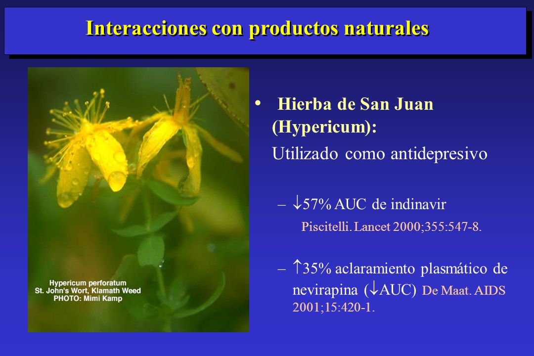 Interacciones con productos naturales