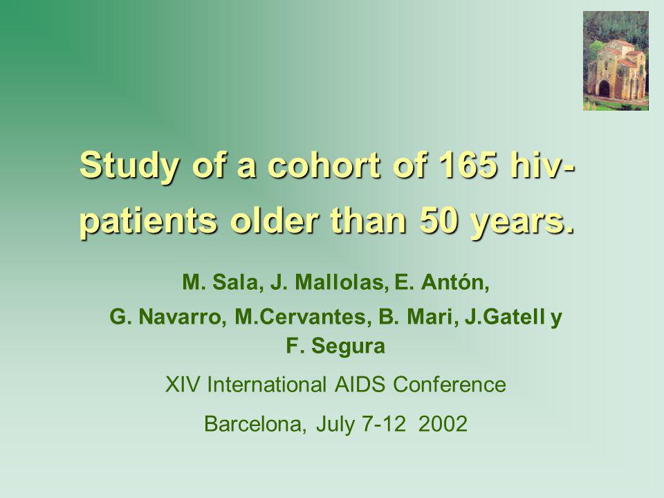 Study of a cohort of 165 hiv-patients older than 50 years.