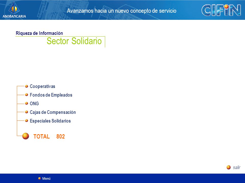 Sector Solidario Avanzamos hacia un nuevo concepto de servicio