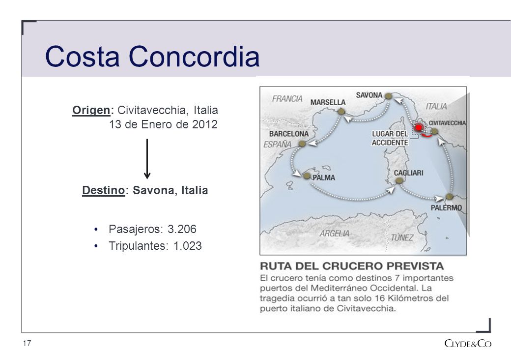 Costa Concordia Nacionalidad Muertes Alemana 12 Italiana 7 Francesa 6