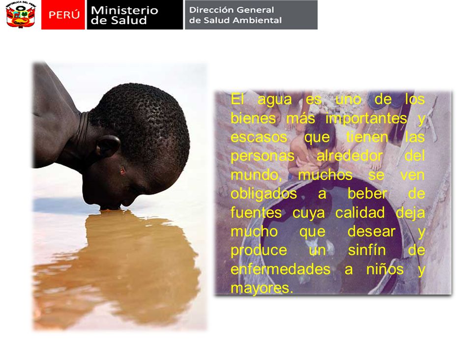 El agua es uno de los bienes más importantes y escasos que tienen las personas alrededor del mundo, muchos se ven obligados a beber de fuentes cuya calidad deja mucho que desear y produce un sinfín de enfermedades a niños y mayores.