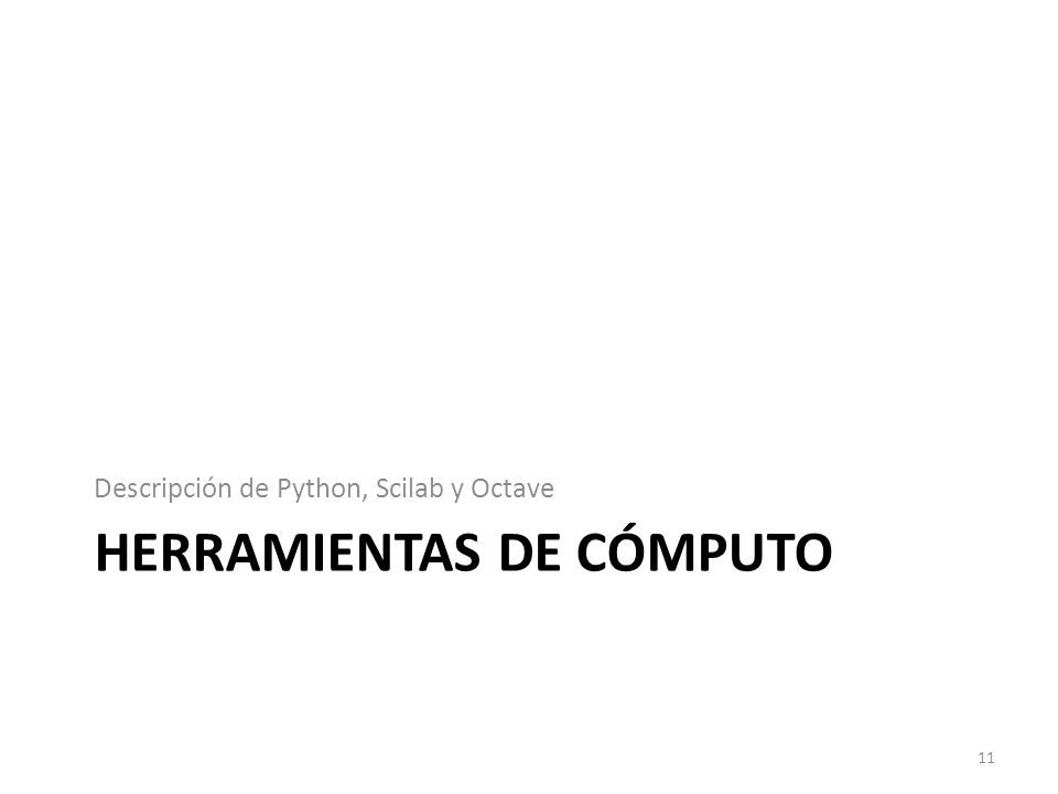 Herramientas de cómputo