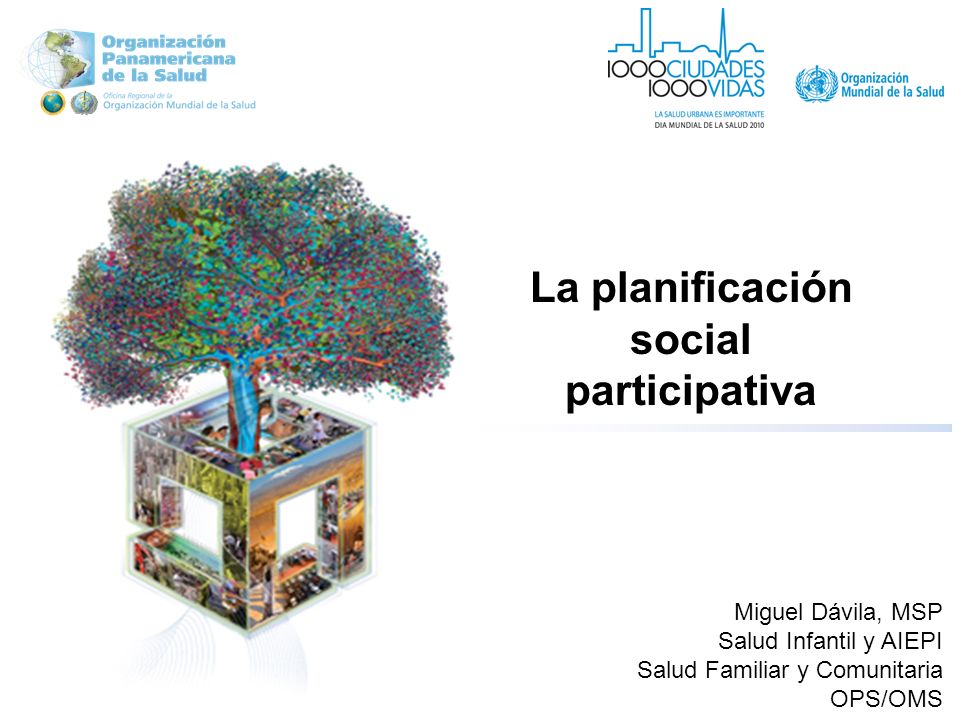 La planificación social participativa