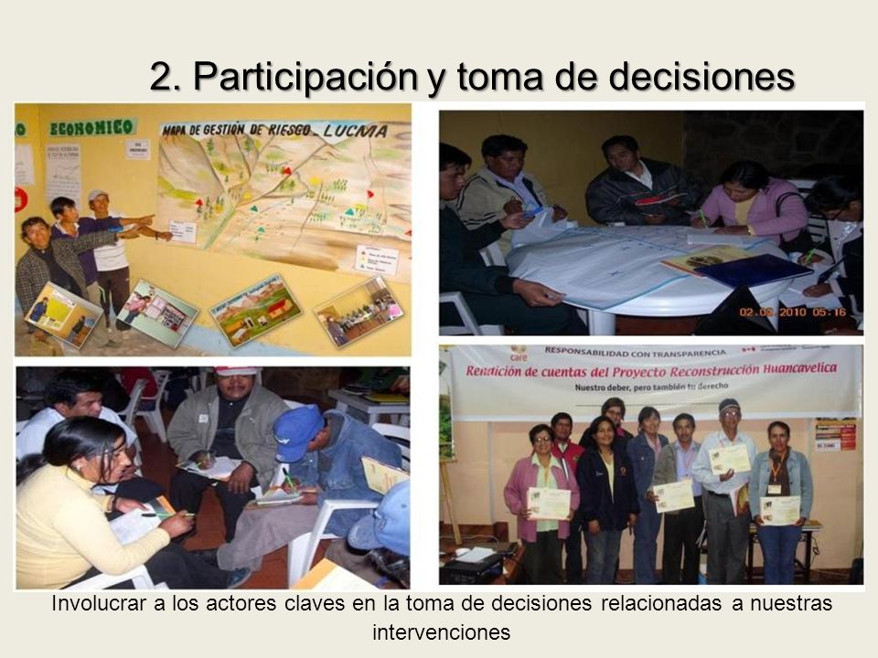2. Participación y toma de decisiones