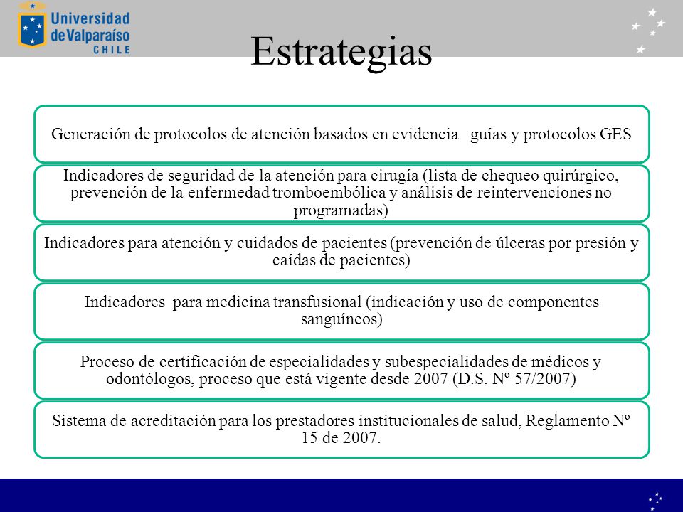 Estrategias Generación de protocolos de atención basados en evidencia guías y protocolos GES.