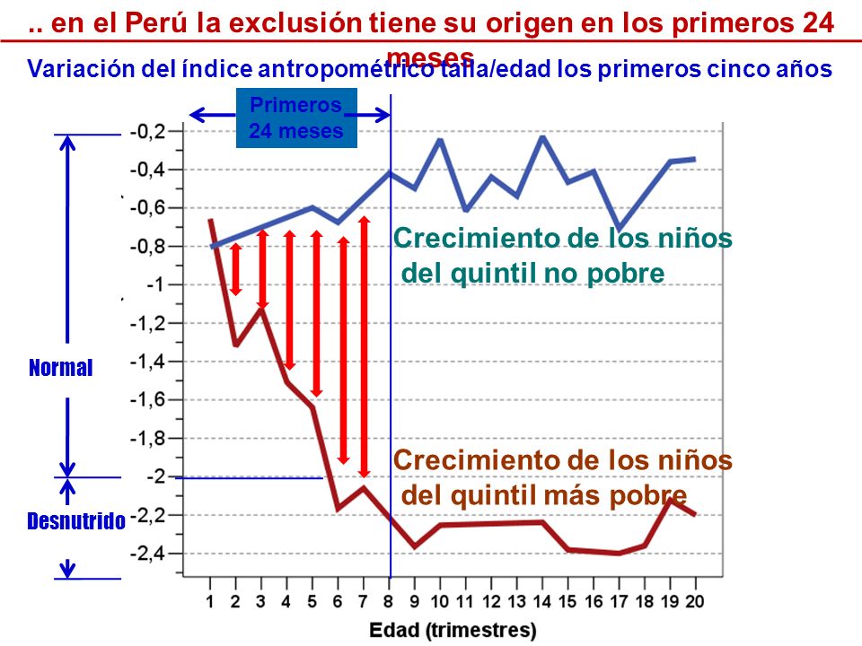 .. en el Perú la exclusión tiene su origen en los primeros 24 meses
