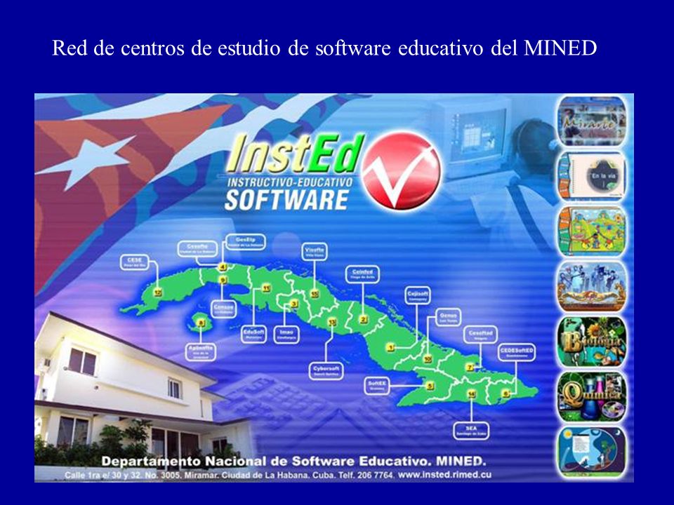 Red de centros de estudio de software educativo del MINED