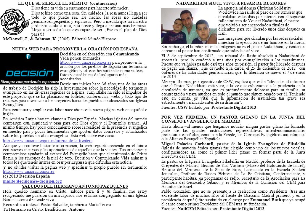 EL QUE SE MERECE EL MÉRITO (continuación)