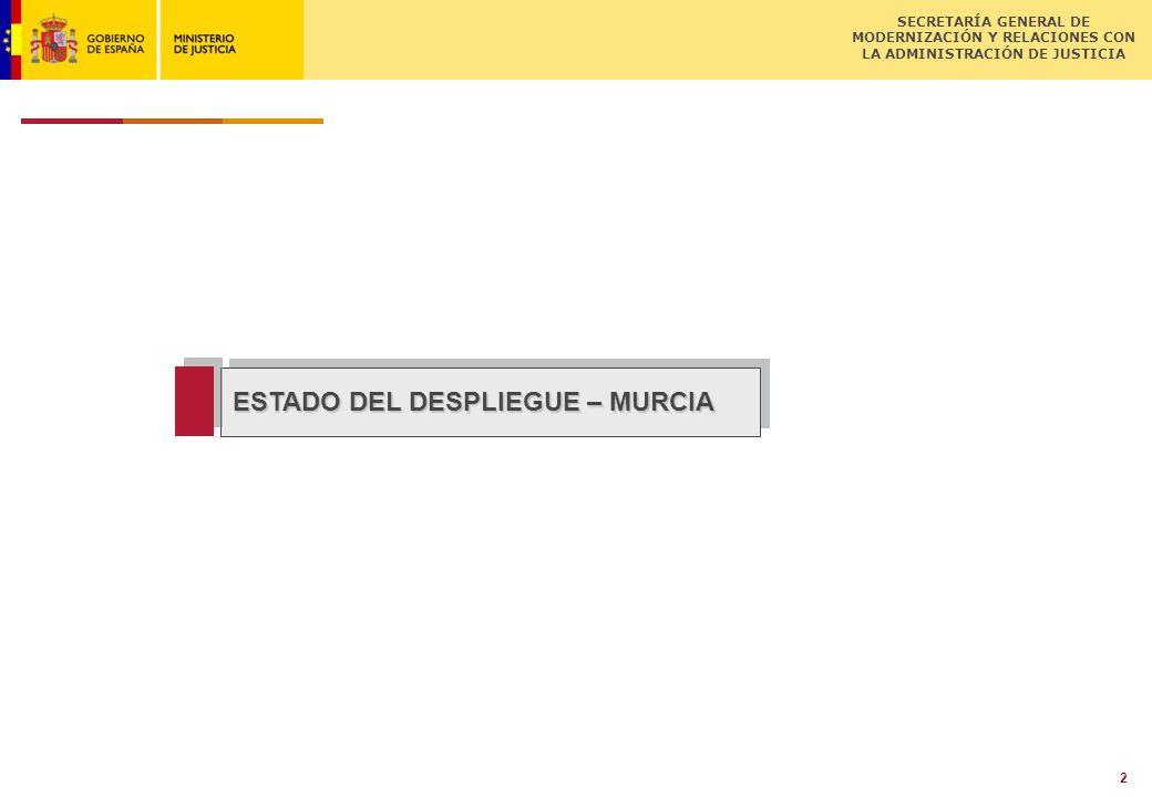 PLAN DE DESPLIEGUE NOJ MURCIA Título de la Presentación 3