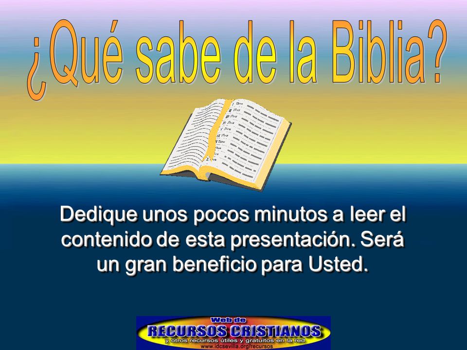 Dedique unos pocos minutos a leer el contenido de esta presentación
