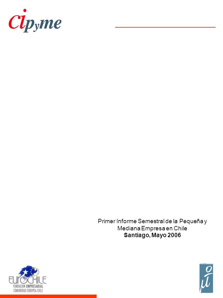 Primer Informe Semestral de la Pequeña y Mediana Empresa en Chile