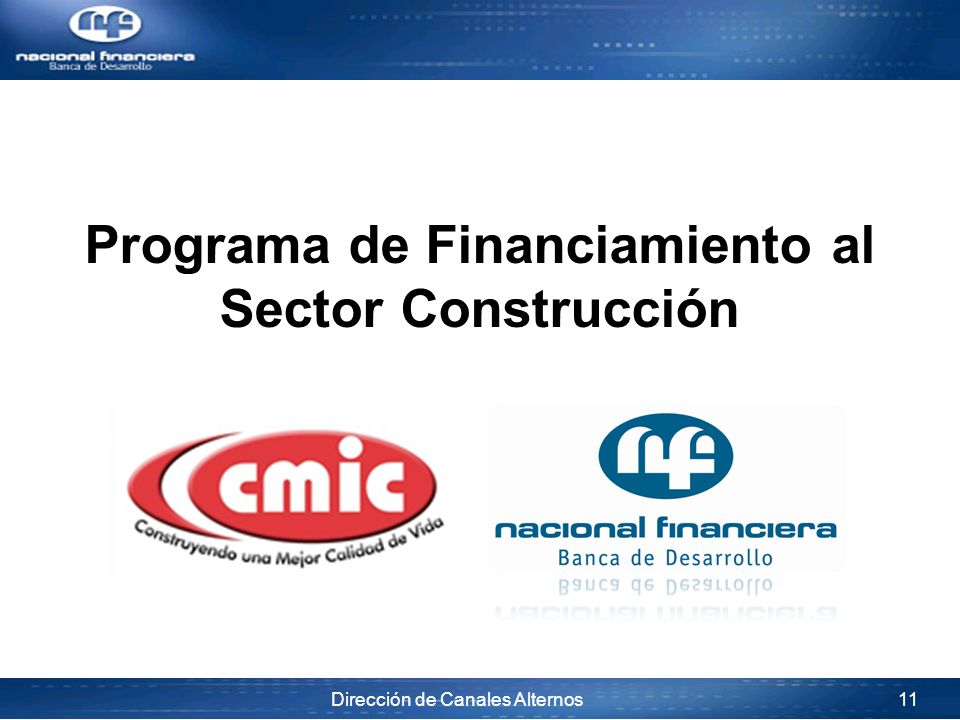 Programa de Financiamiento al Sector Construcción