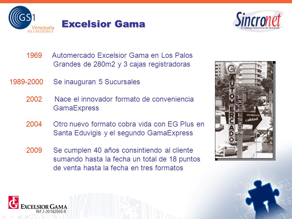Excelsior Gama 1969 Automercado Excelsior Gama en Los Palos Grandes de 280m2 y 3 cajas registradoras.