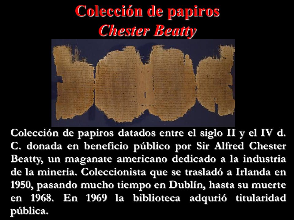 Colección de papiros Chester Beatty