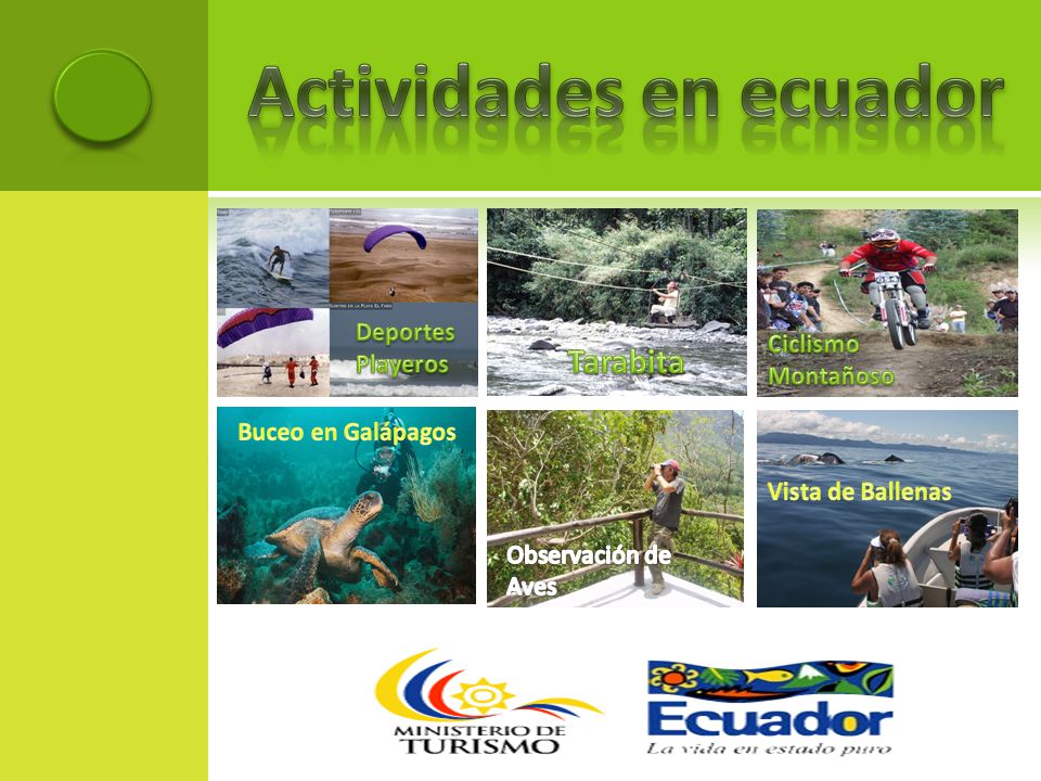 Actividades en ecuador
