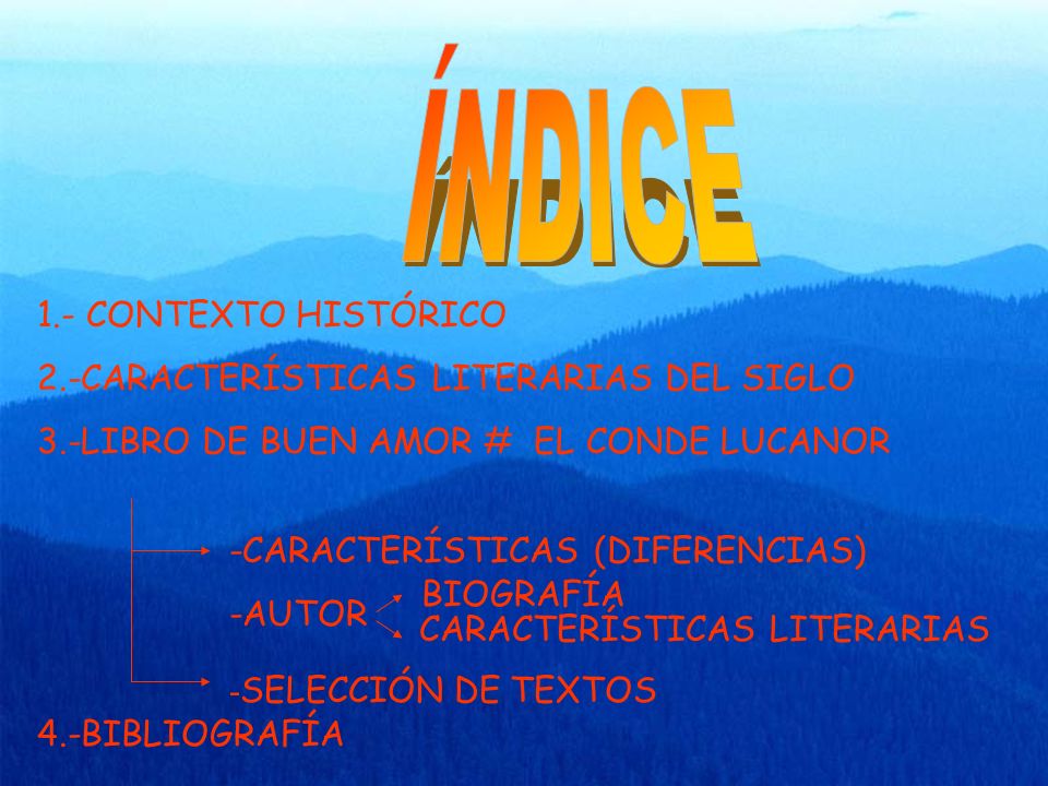 ÍNDICE 1.- CONTEXTO HISTÓRICO 2.-CARACTERÍSTICAS LITERARIAS DEL SIGLO