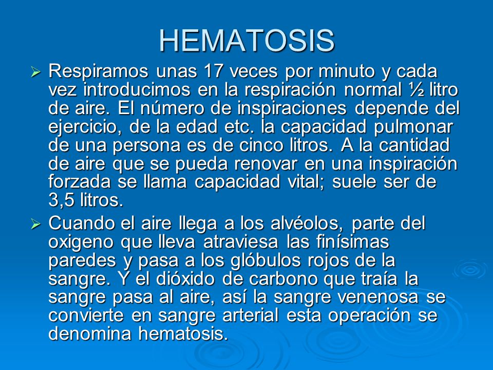 HEMATOSIS