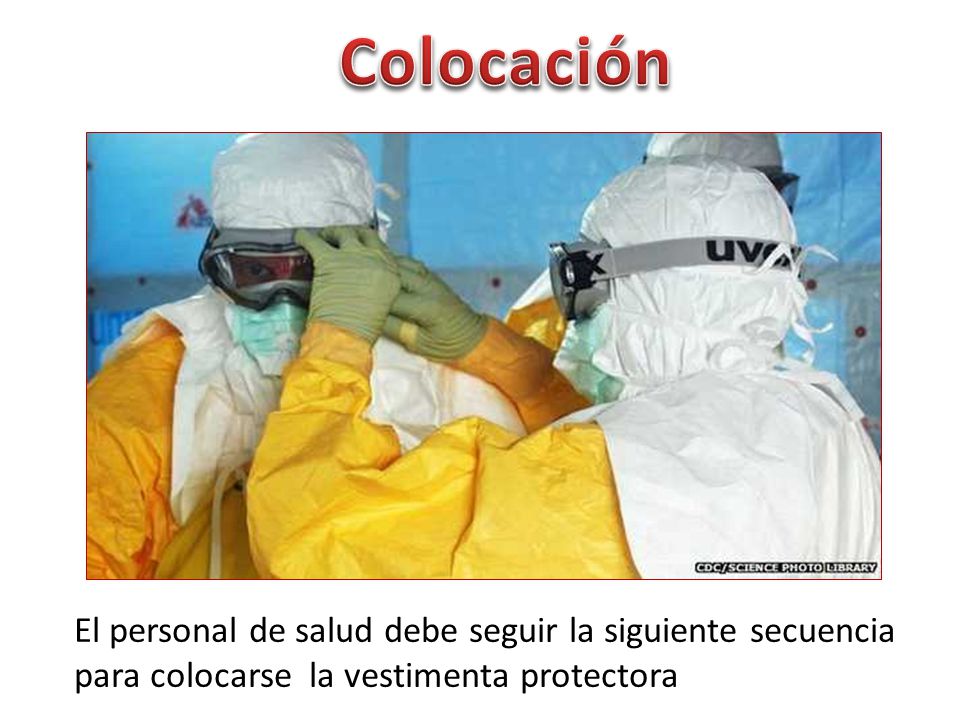 Colocación El personal de salud debe seguir la siguiente secuencia