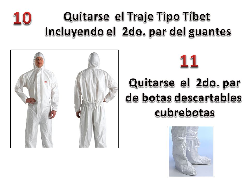 Quitarse el Traje Tipo Tíbet Incluyendo el 2do. par del guantes