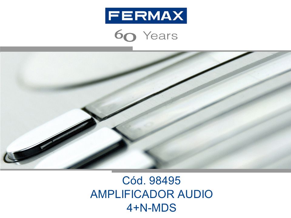 TITULO DE LA PRESENTACION Cód AMPLIFICADOR AUDIO 4+N-MDS