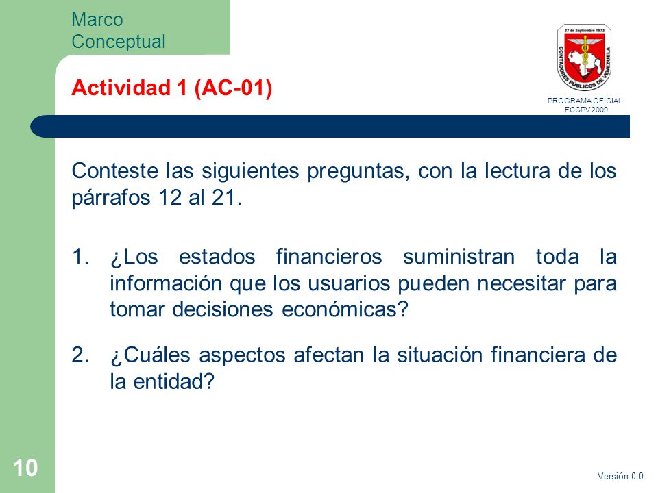 2. ¿Cuáles aspectos afectan la situación financiera de la entidad