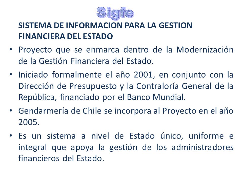 Gendarmería de Chile se incorpora al Proyecto en el año