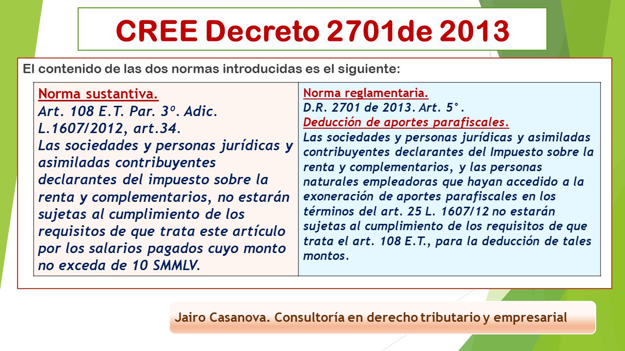 El contenido de las dos normas introducidas es el siguiente: