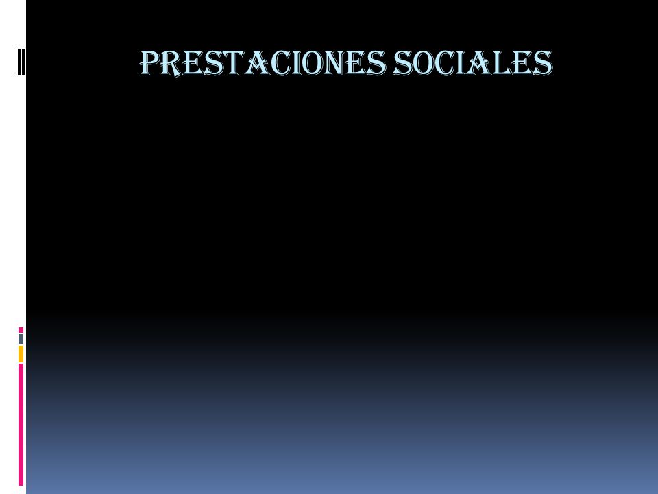 Prestaciones sociales