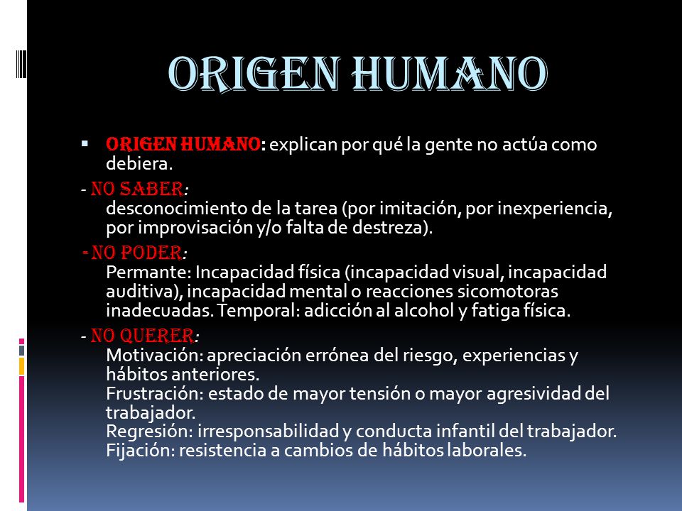 Origen humano Origen Humano: explican por qué la gente no actúa como debiera.