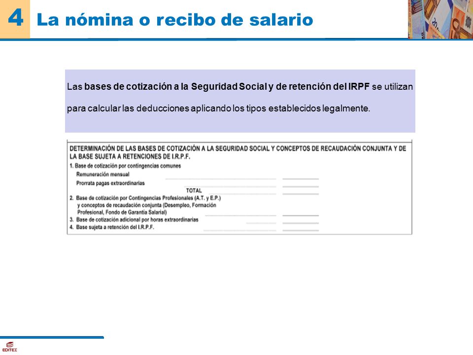 La nómina o recibo de salario