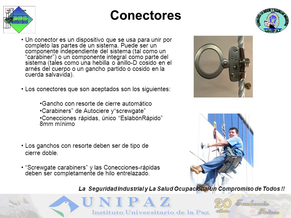 Conectores La Seguridad Industrial y La Salud Ocupacional un Compromiso de Todos !!