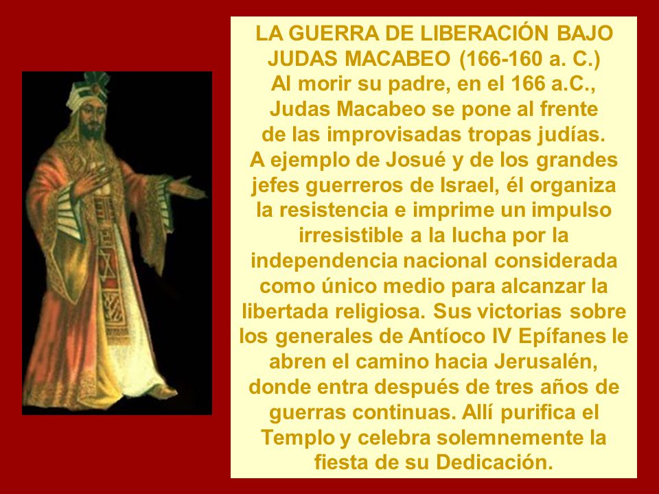 Judas Macabeo se pone al frente de las improvisadas tropas judías.