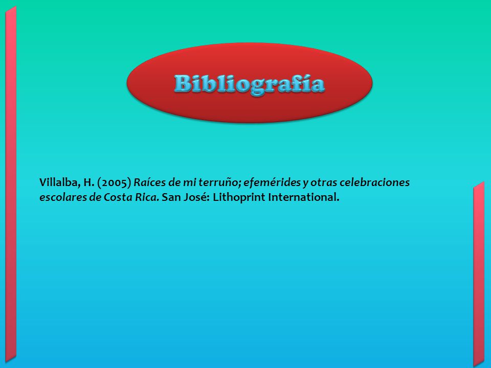 Bibliografía Villalba, H.