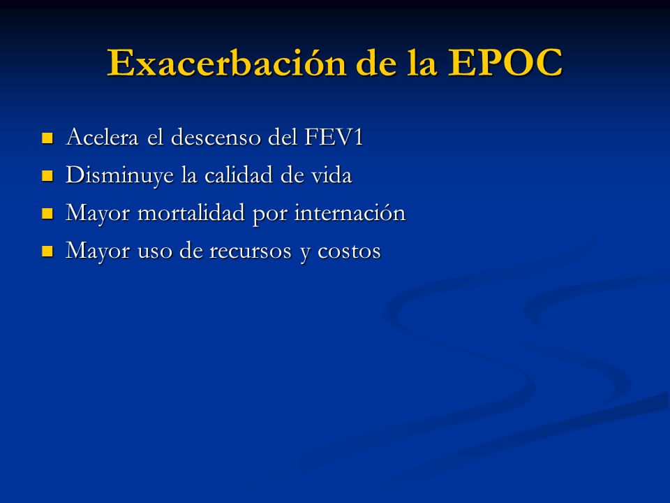 Exacerbación de la EPOC