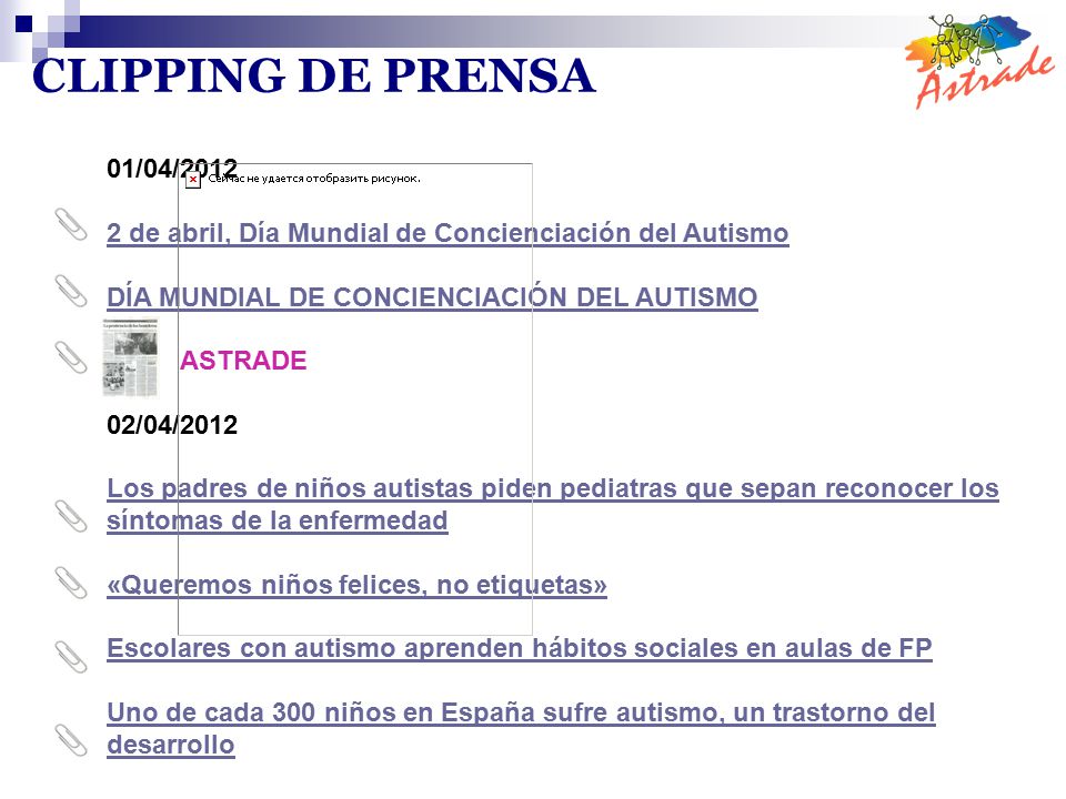 CLIPPING DE PRENSA 01/04/ de abril, Día Mundial de Concienciación del Autismo. DÍA MUNDIAL DE CONCIENCIACIÓN DEL AUTISMO.