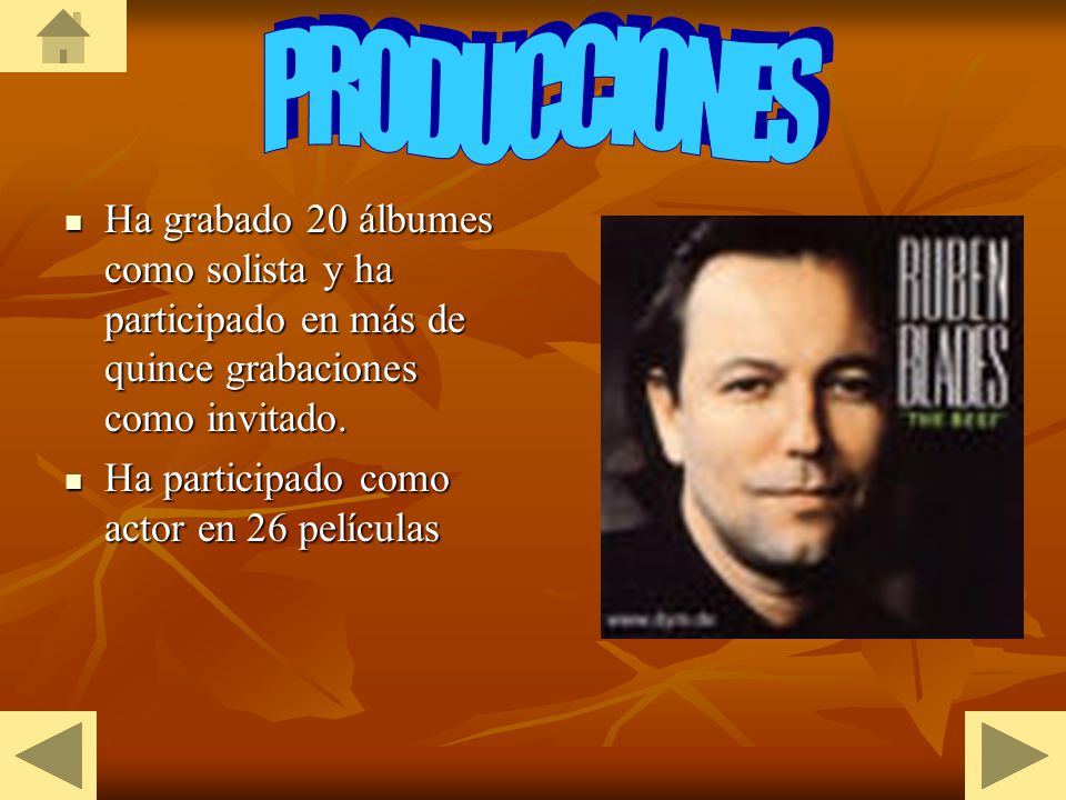 PRODUCCIONES Ha grabado 20 álbumes como solista y ha participado en más de quince grabaciones como invitado.