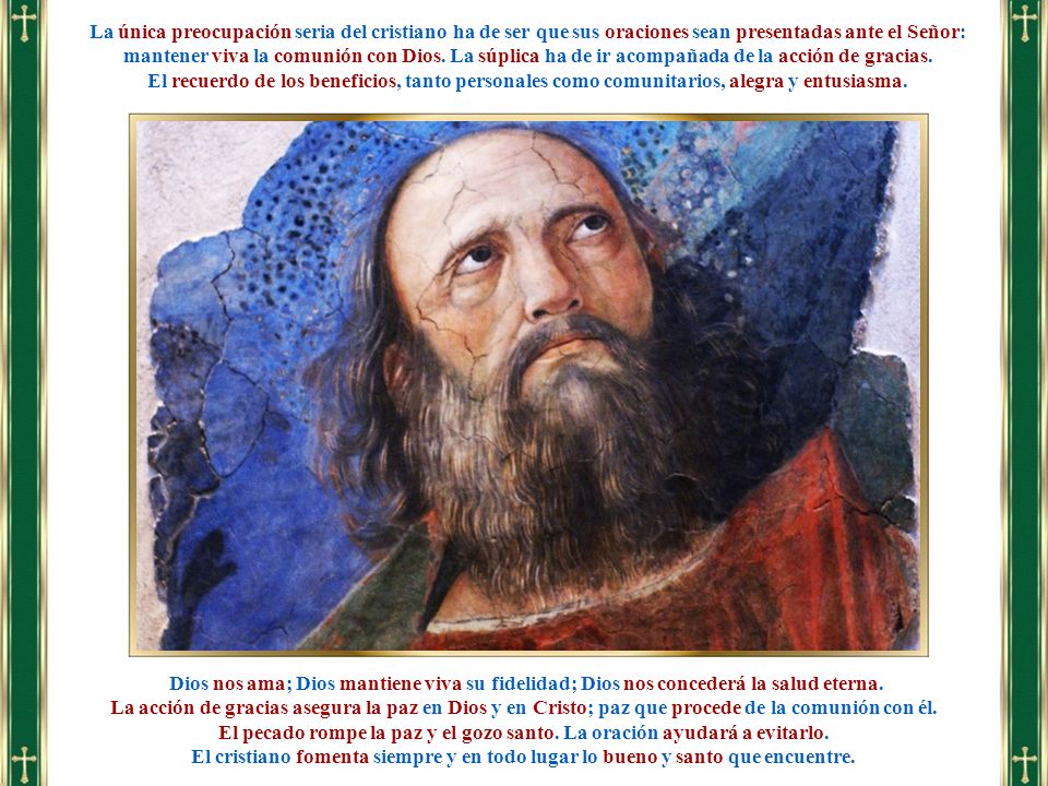 El pecado rompe la paz y el gozo santo. La oración ayudará a evitarlo.