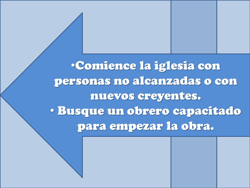 Comience la iglesia con personas no alcanzadas o con nuevos creyentes.