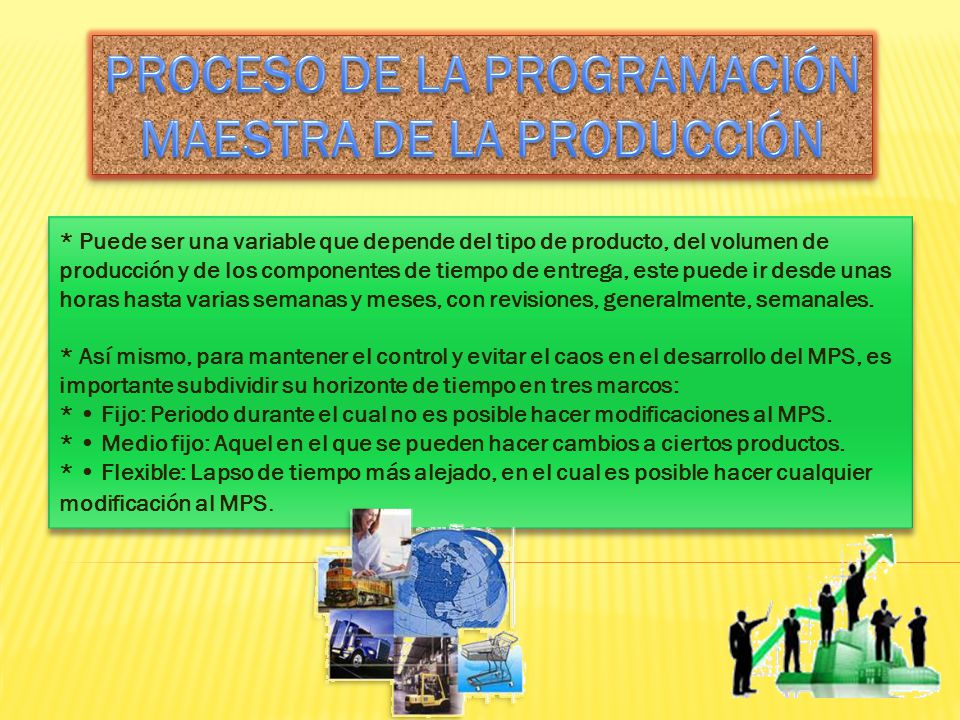 PROCESO DE LA PROGRAMACIÓN MAESTRA DE LA PRODUCCIÓN